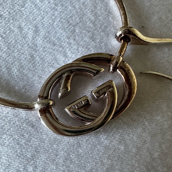 Gucci .925 Sterling Silver hoops NWT - Picture 9 of 10